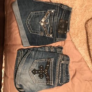Miss Me and Rock and Roll shorts both size 26